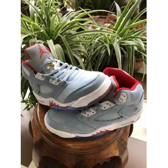 Air Jordan 5 Retro 2019 New Blue Men Basketball Shoes